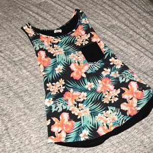 PINK Floral Tank Top